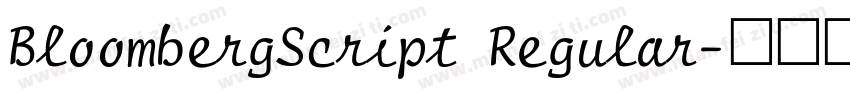 BloombergScript Regular字体转换